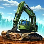 Mega Harvester: Lumber Factory Logo