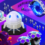 Space Colony: Idle Click Miner Logo